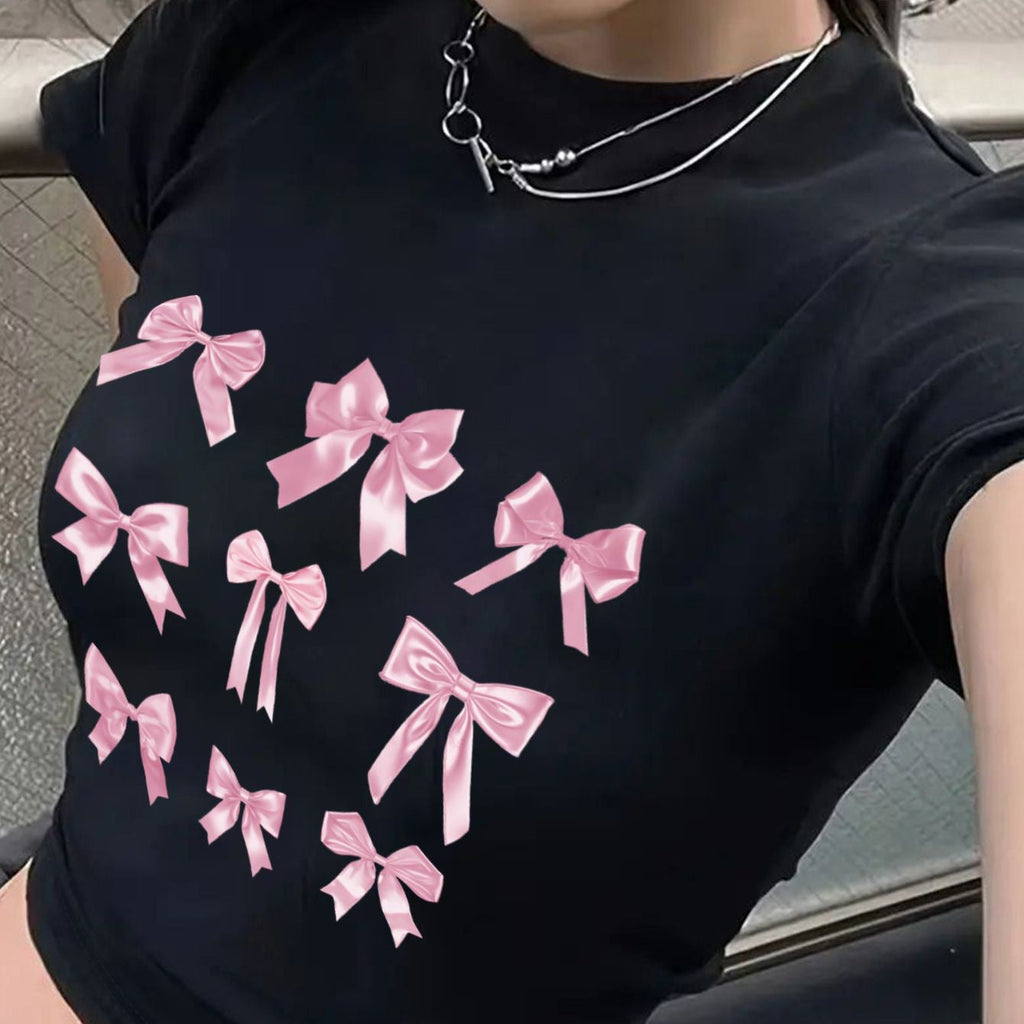 Women's Crop T-Shirt with Inspirational Text