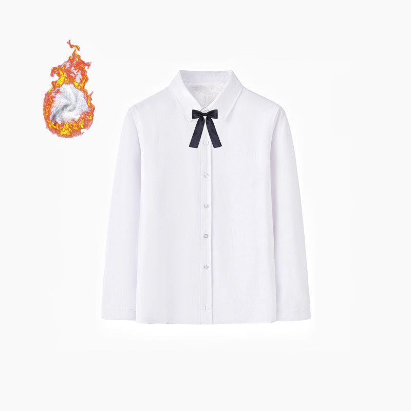 Women's Elegant Long-Sleeve Shirt with Soft Interior