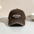 Men's Casual Distressed Textured Baseball Cap