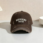 Men's Casual Distressed Textured Baseball Cap