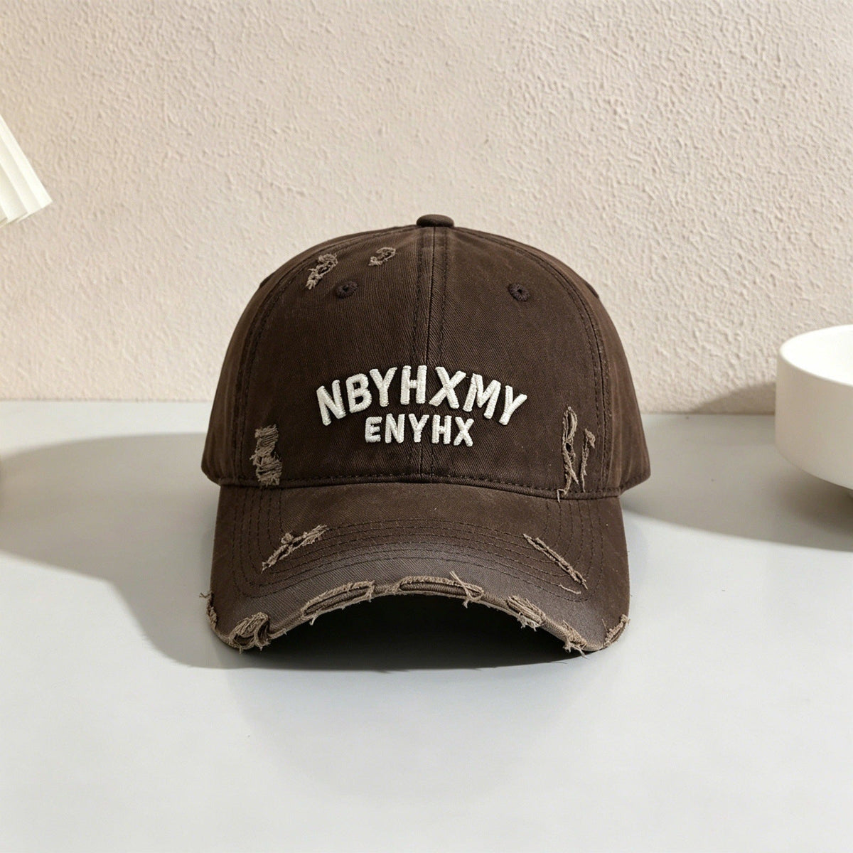 Men's Casual Distressed Textured Baseball Cap