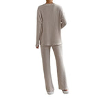 Women's Comfortable Ribbed Lounge Set