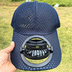 Breathable sports cap with removable USB fan Kalsten
