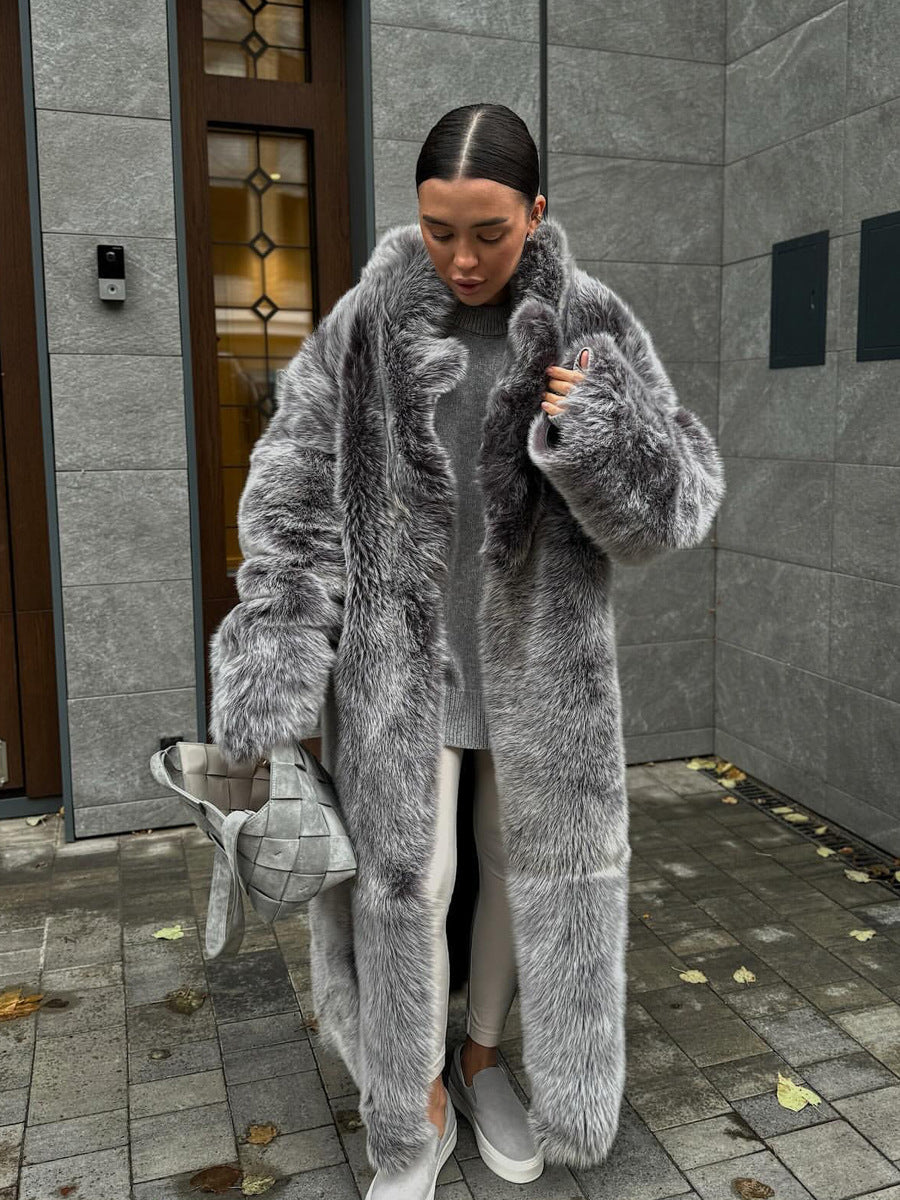 Women's Luxury Faux Fur Coat