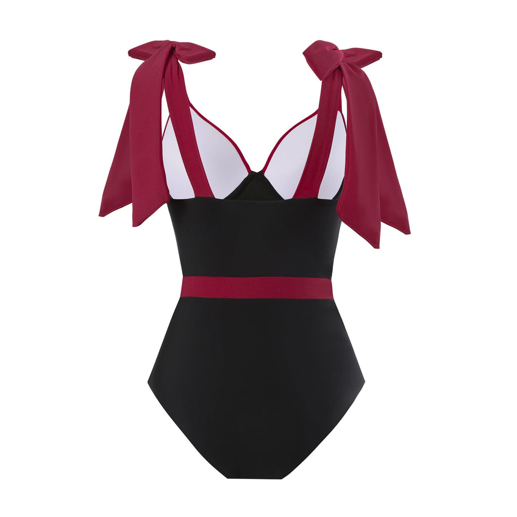 Women's Swimsuit with Ruffle Details and High Leg Cut