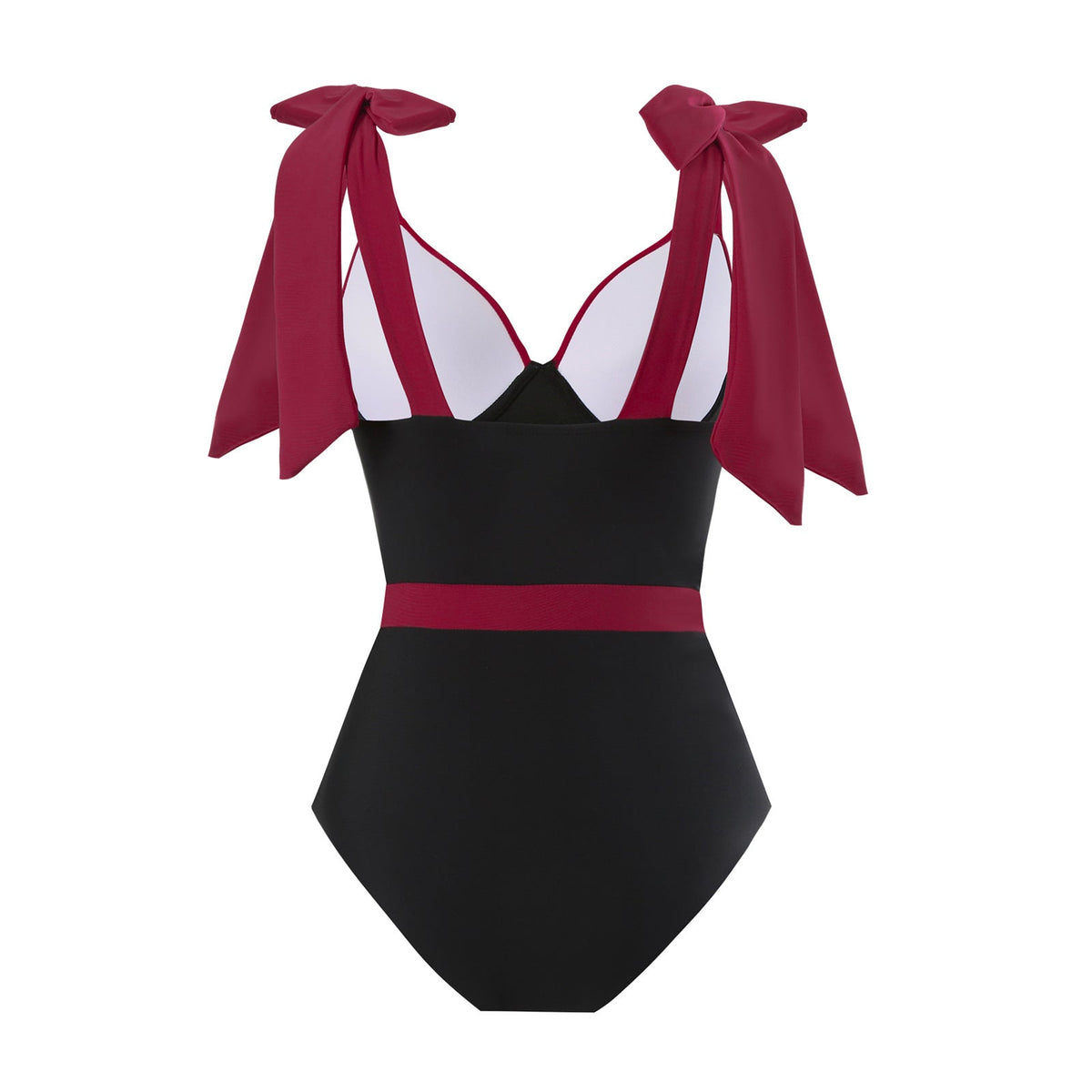 Women's Swimsuit with Ruffle Details and High Leg Cut