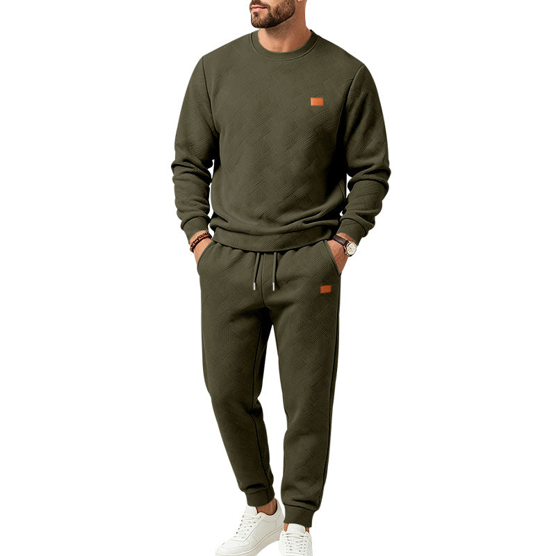 Men's Patterned Comfort Sweat Set