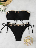 Women's Bandeau Bikini with Shell Detail