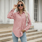 Women's Striped Long-Sleeve Shirt