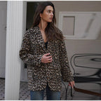 Women's Elegant Leopard Print Blazer