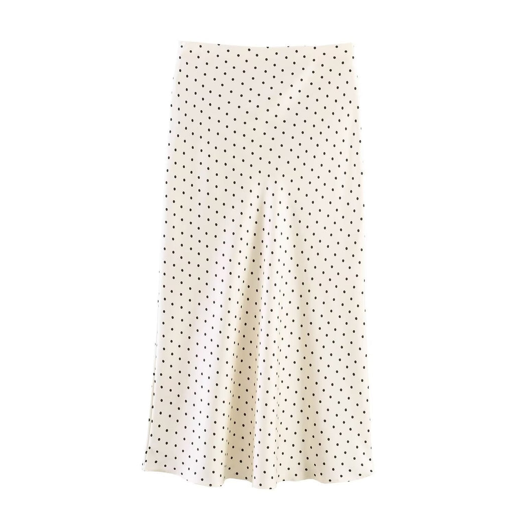 Women's Polka Dot Midi Skirt