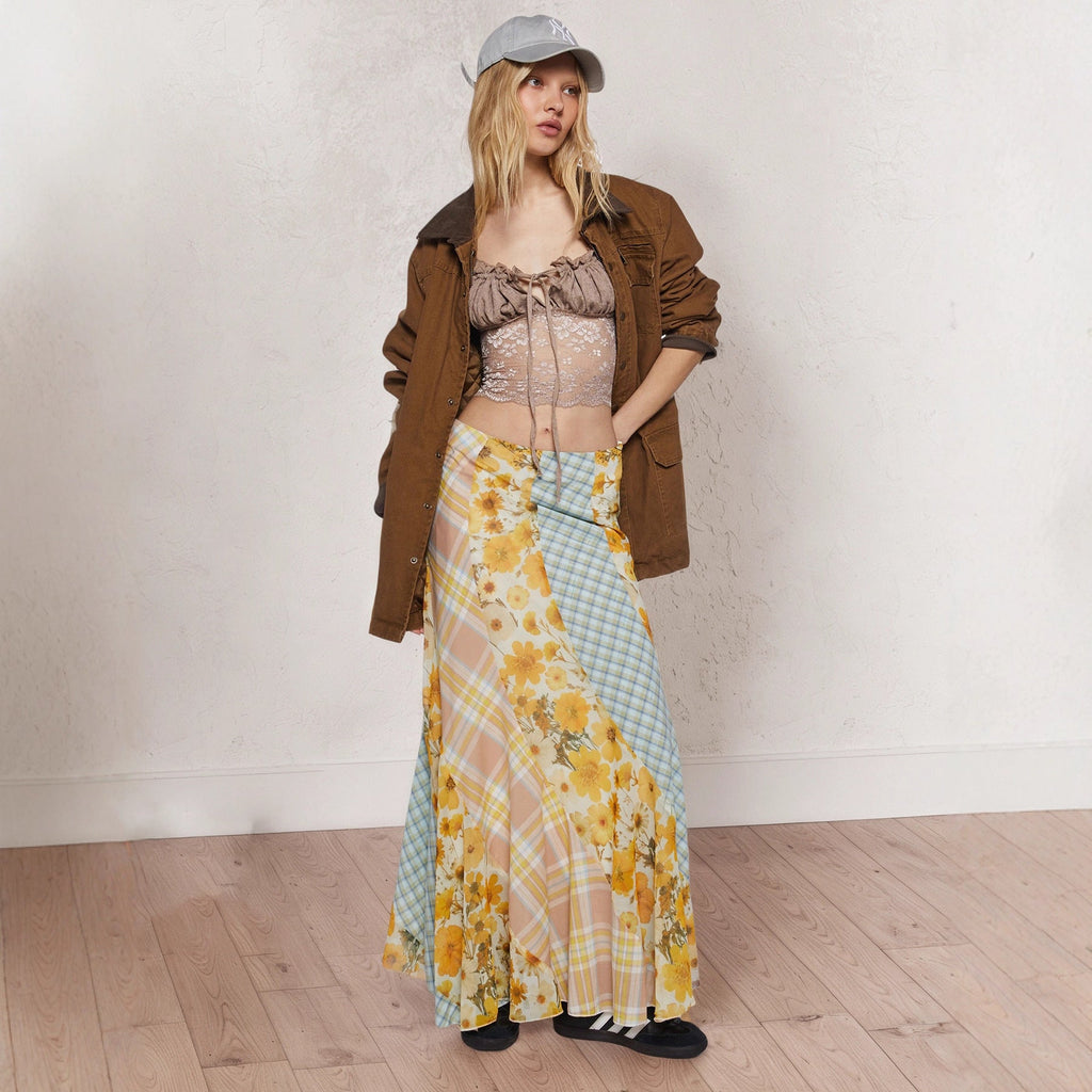 Women's Floral Maxi Skirt