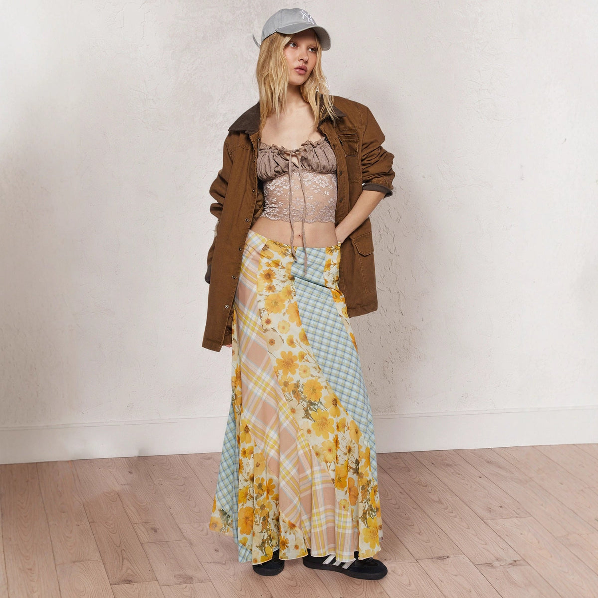 Women's Floral Maxi Skirt