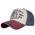 Men's Vintage-Inspired Wolf Graphic Baseball Cap