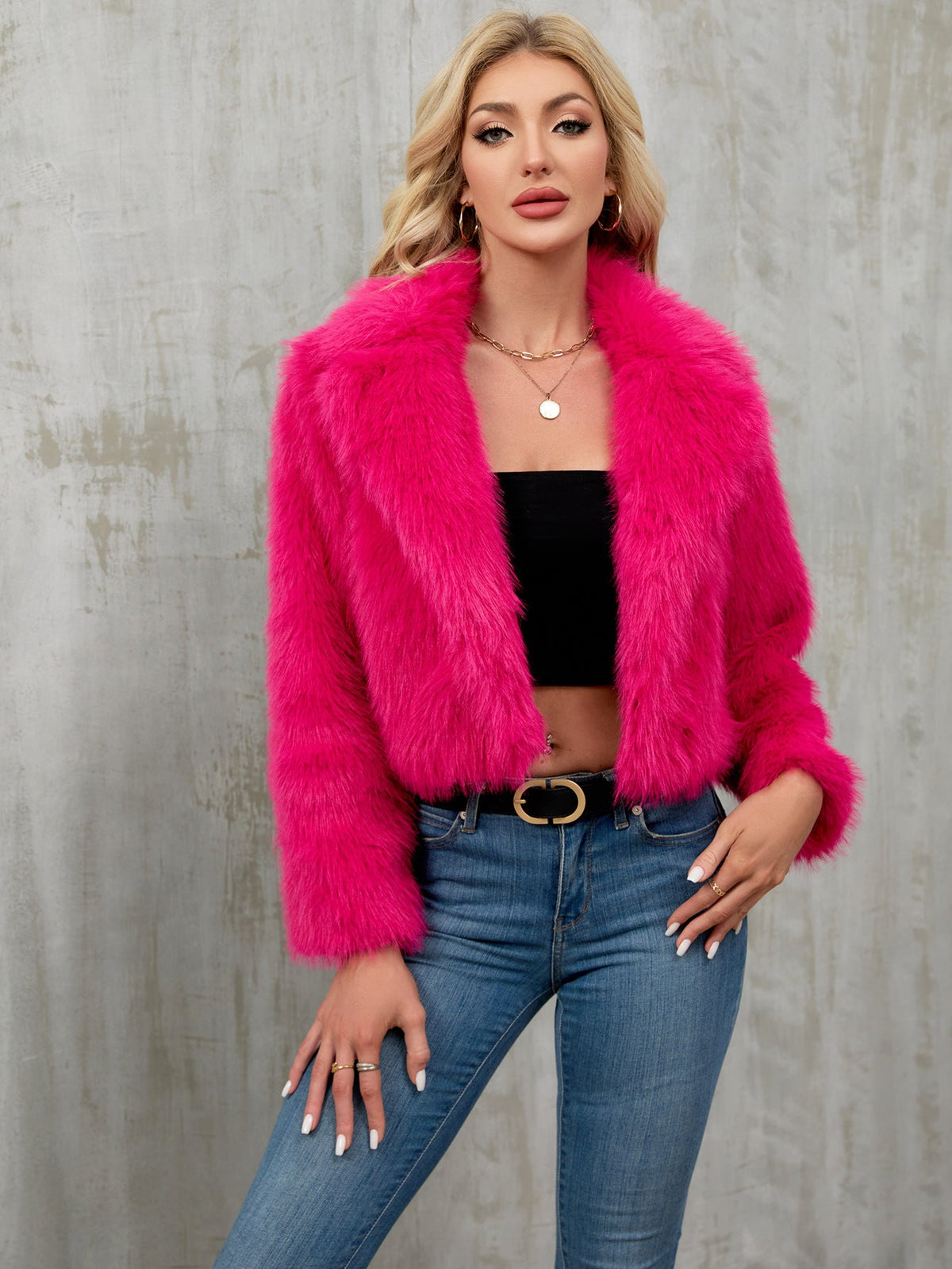 Women's Elegant Faux Fur Bolero