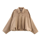 Elegant Oversized Jacket with Refined Cut