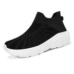 Women's Breathable Knit Sneakers with Flexible Sole
