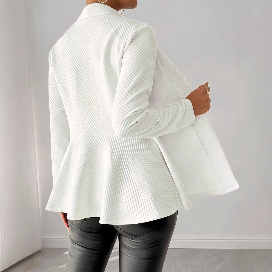 Women's Elegant Textured Blazer