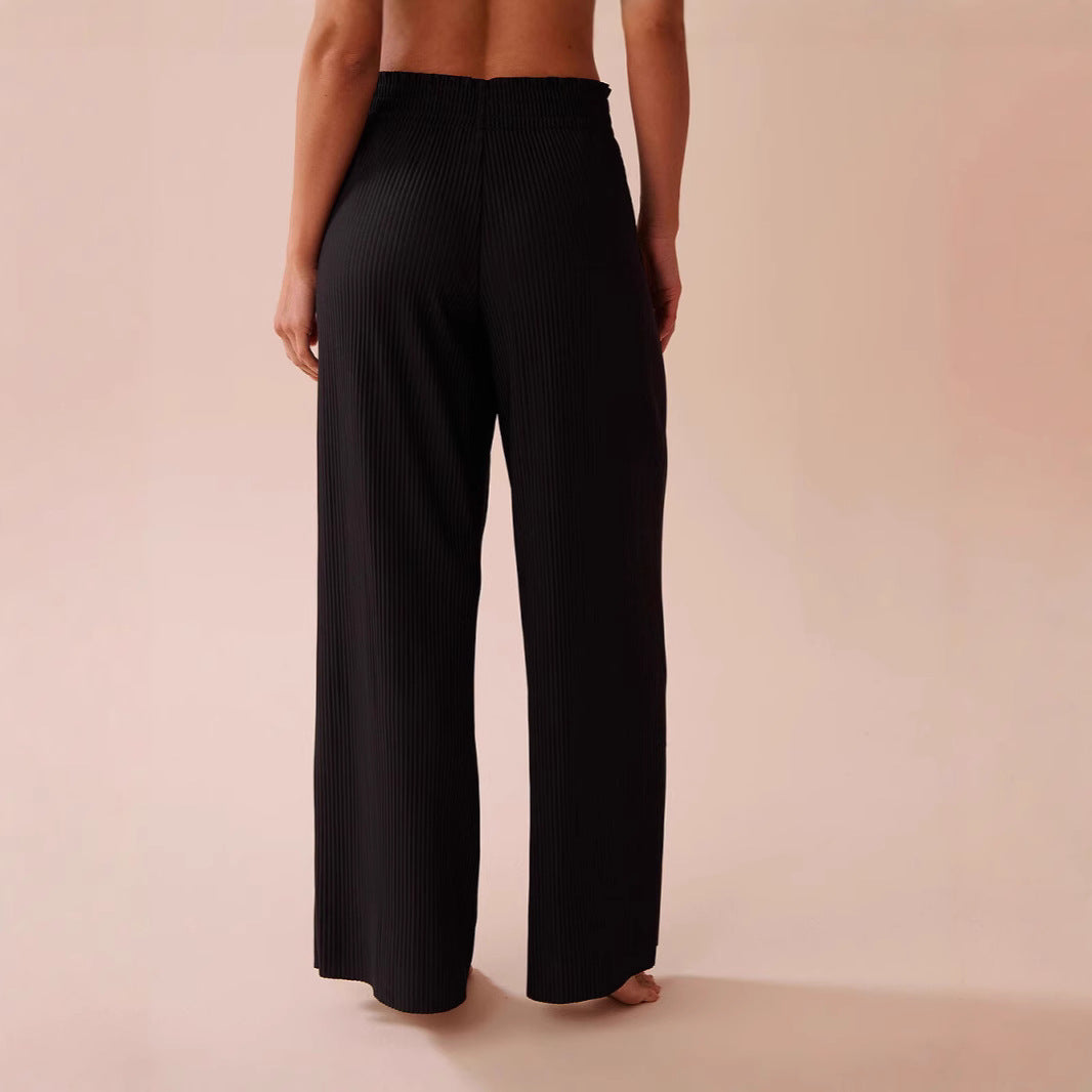 Women's Elegant Pleated Casual Trousers