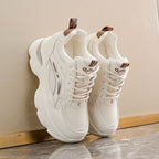 Women's Breathable Comfort Sneakers with Cushioned Sole
