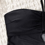 Women's Swimwear with Flowing Skirt and Lined Top