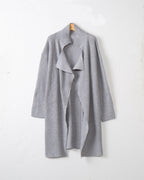 Women's Knit Coat with Casual Cut and Modern Details