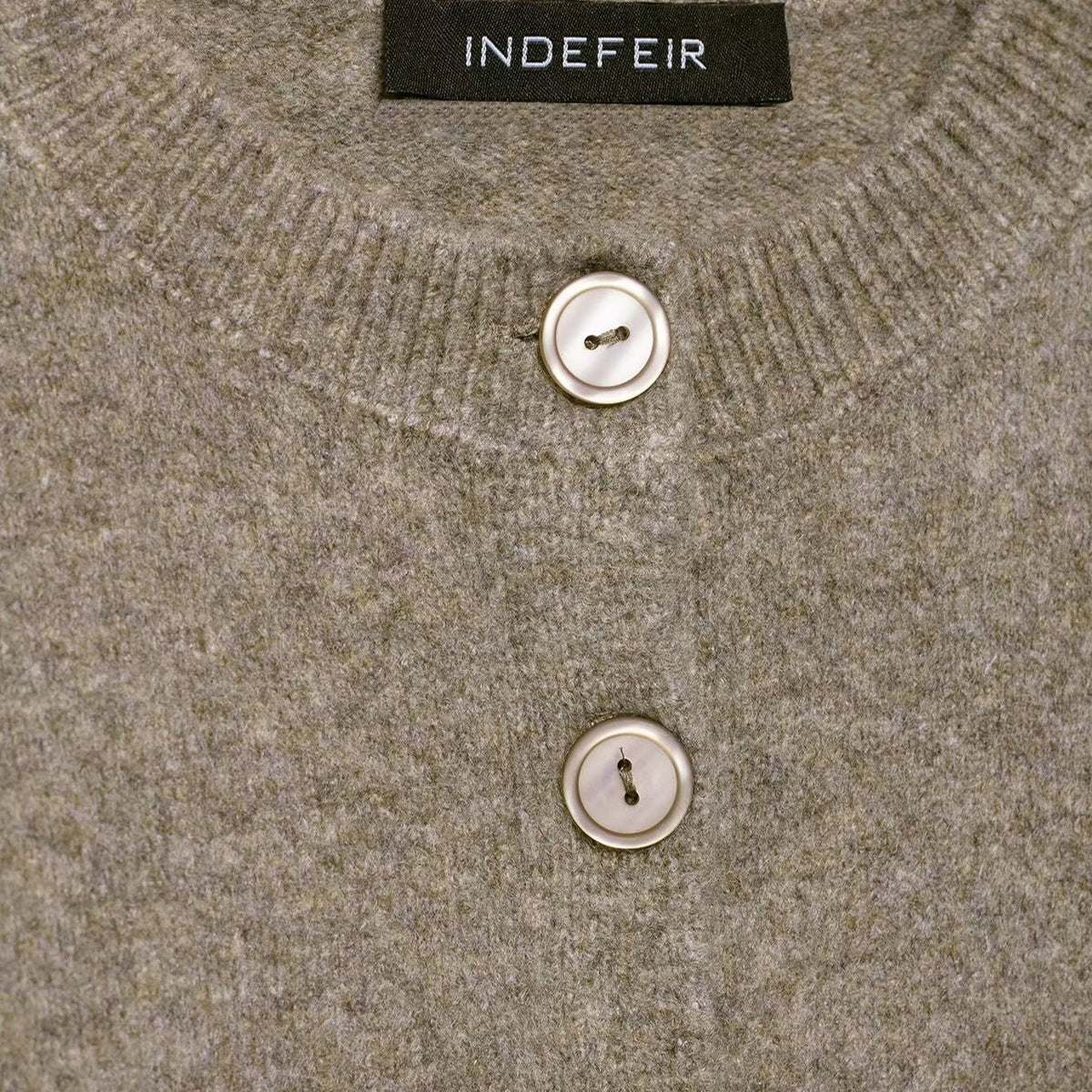 Women's Cropped Knit Cardigan with Button Closure