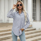 Women's Striped Long-Sleeve Shirt