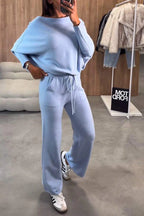 Women's Comfortable and Elegant Loungewear Set with Wide Cut