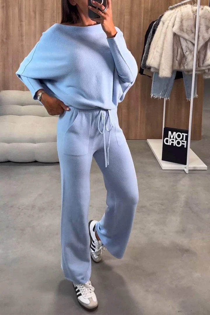 Women's Comfortable and Elegant Loungewear Set with Wide Cut