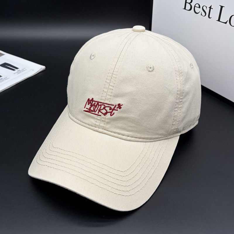 Men's Casual Stitch-Embellished Baseball Cap