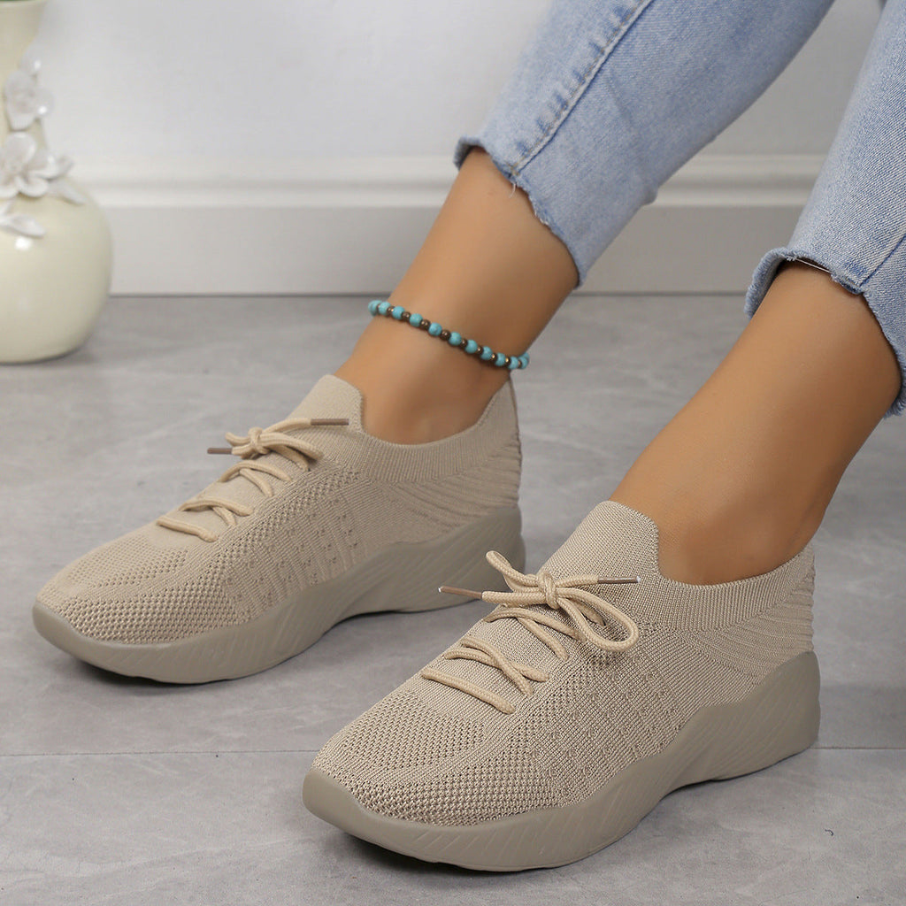 Women's Breathable Slip-On Sports Shoes with Flexible Upper