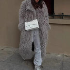 Women's Fluffy Oversized Faux Fur Coat
