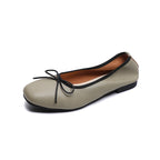 Women's Ballet Flats with Bow Accent