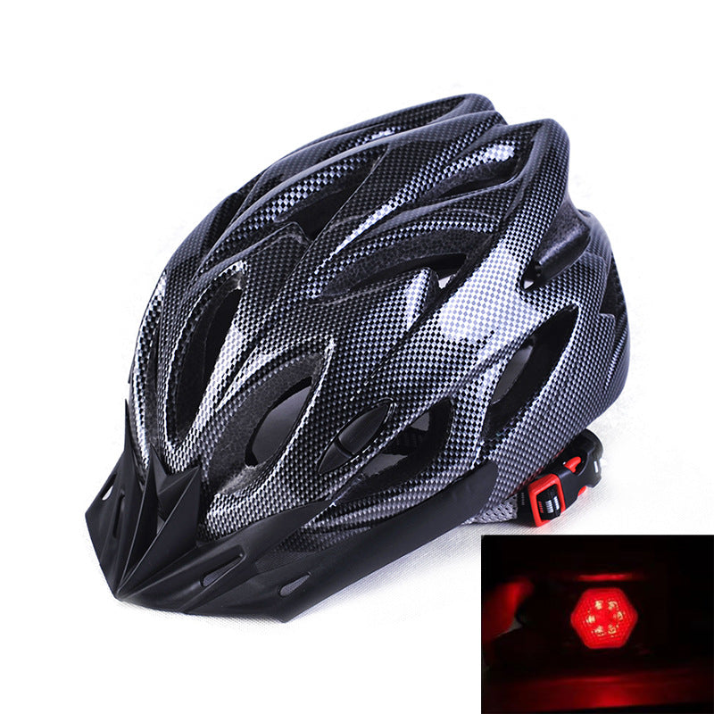 Mountain Bike Helmet with Integrated Safety Light