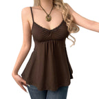 Women's Bustier Top with Lace Inserts