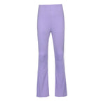 Women's Ribbed High-Waisted Flared Leggings