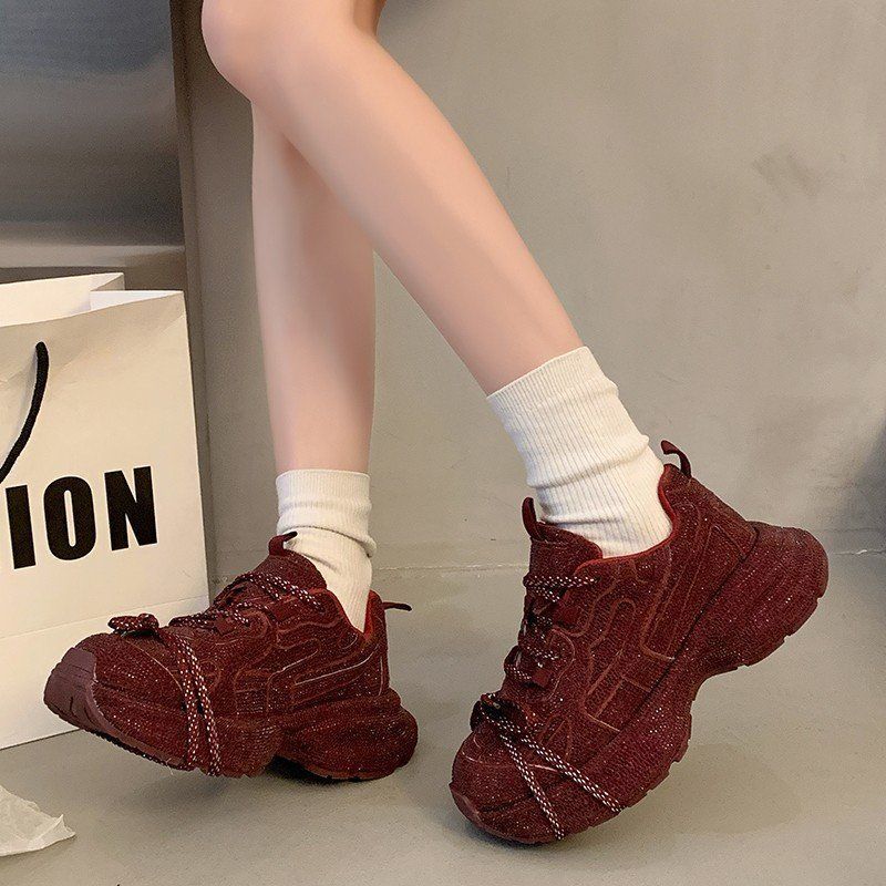 Women's Comfortable Chunky Sneakers with Breathable Upper