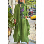 Women's Casual and Elegant Two-Piece Set with Throw