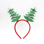 Festive Christmas Headband with Santa Figures