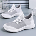 Women's Breathable Casual Sneakers with Quick-Lace System