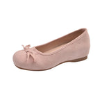 Women's Ballet Flats with Elegant Shine and Fine Bow