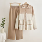 Women's Cozy Knit Loungewear Set with Pockets