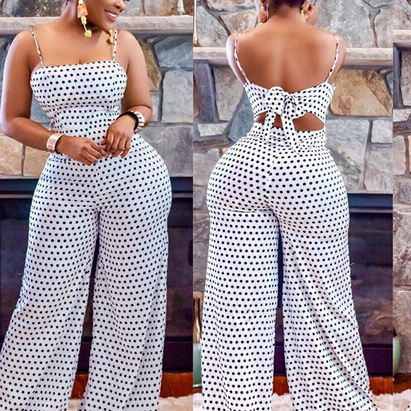 Casual Wide-Leg Jumpsuit with Back Detail