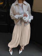 Elegant Summer Jacket with Casual Cut and Loose Sleeves