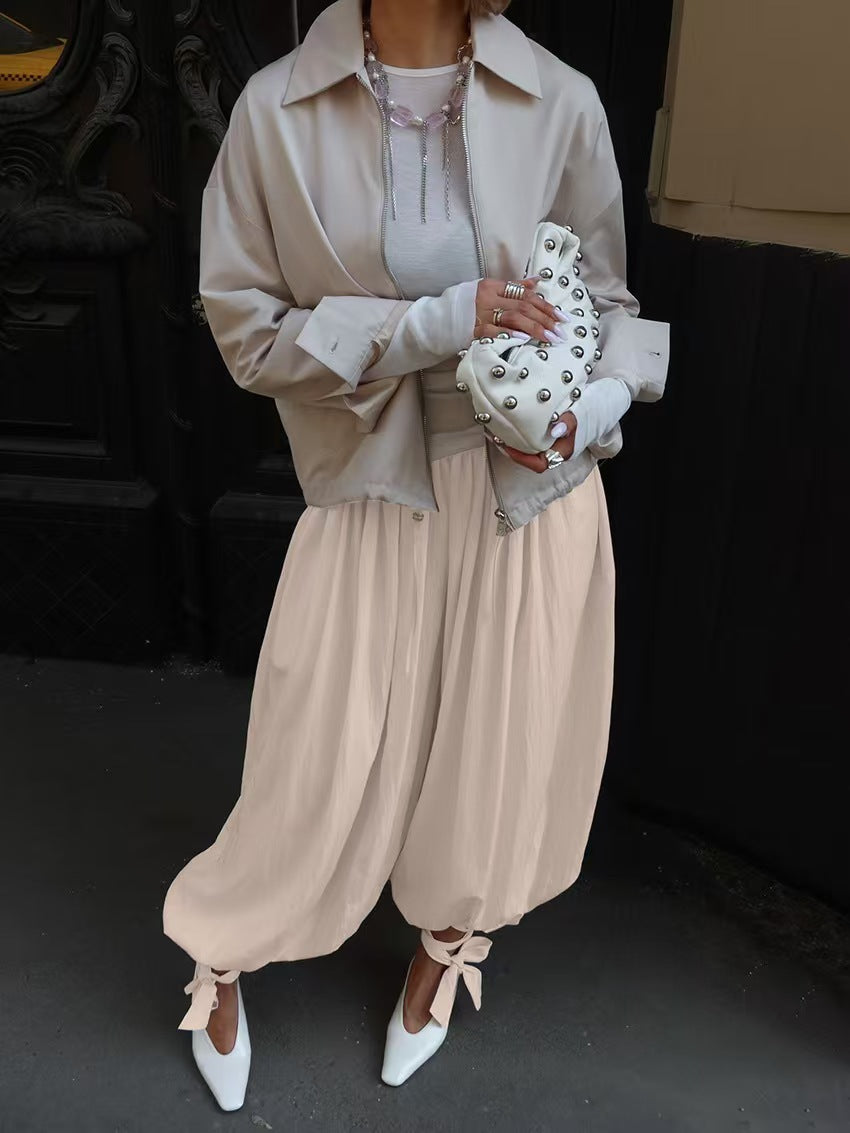 Elegant Summer Jacket with Casual Cut and Loose Sleeves
