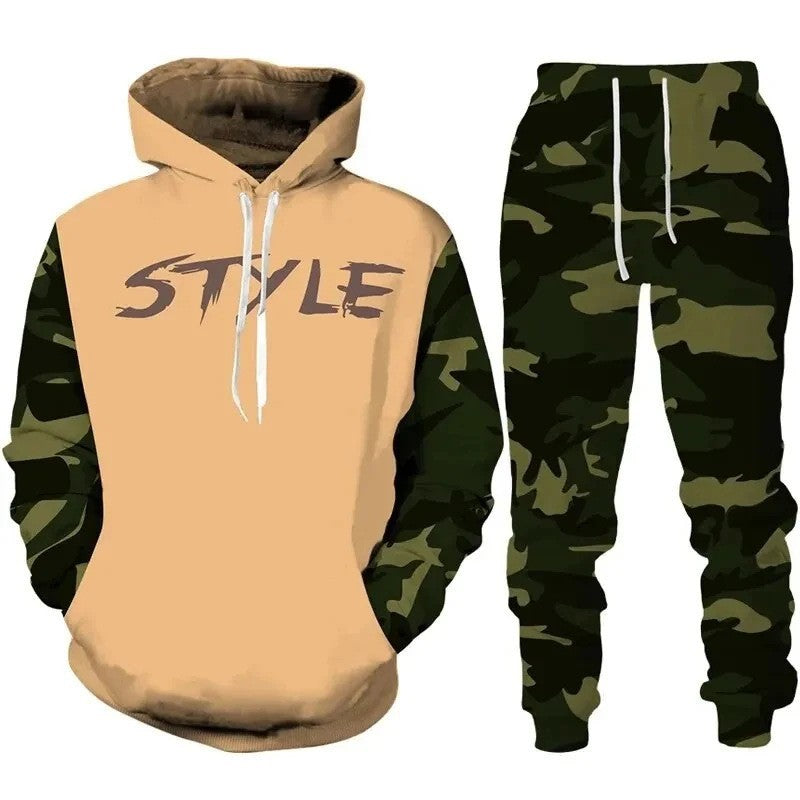 Men's Stylish Hoodie Sweatshirt and Jogging Pants Set
