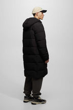 Women's Quilted Winter Coat with Hood and Practical Pockets