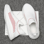 Women's Breathable Slip-On Sneakers with Elastic Ribbed Design