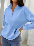 Women's Comfortable Mock Neck Pullover